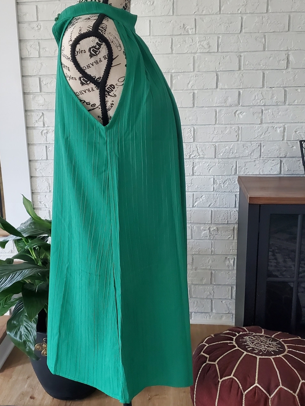 SHEIN Emerald Green Halter Mini Dress - Picture 4 of 5